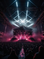 Electric atmosphere atvibrant heavy metal concert captured in stunning realism.