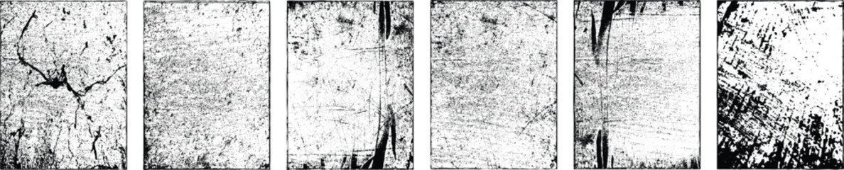 Fototapeta premium Grunge Urban Backgrounds set.Texture Vector.Dust Overlay Distress Grain ,Simply Place illustration over any Object to Create grungy Effect .abstract,splattered , dirty, texture for your design.