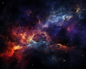 Fototapeta premium Breathtaking 8K image of a starry galaxy with millions of vibrant stars clustered together, creating a dazzling cosmic display