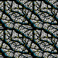 tree vines, natural seamless tiled repeating background