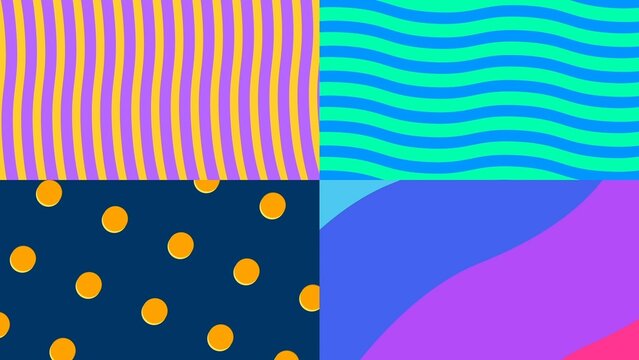 Animated Shapes Background Collection (Fully customizable)