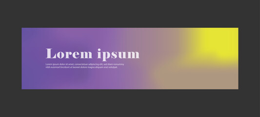 Trendy grainy background horizontal banner advertising