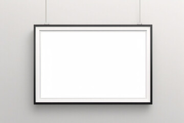 Moderner nat&uuml;rlicher Rahmen isoliert auf transparentem Hintergrund. D&uuml;nnes Portr&auml;t-vertikales Rechteck-Holzrahmen-Mockup f&uuml;r Poster, Foto, Bild, Bild, Wandkunst-Mockup