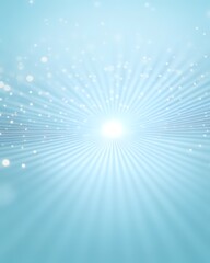 Light Rays On  Pastel  Blue Background, High Quality.