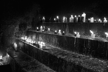 Candles in the Cathedral Las Lajas Ipiales Colombia