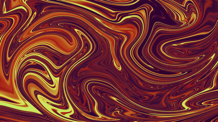 abstract liquid golden red orange background art colourful bright illustration