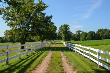 Midwest Horse Property with White Fencing and Pastures for Equestrian or Farm Use in Picturesque