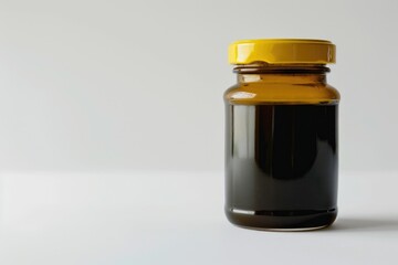 Illustrative Editorial Image of Unopened Marmite Jar on White Background with Clipping Path Cutout - Powered by Adobe