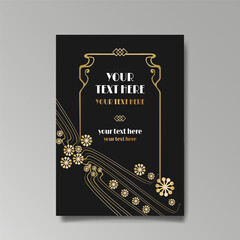 Romantic floral motive, elegant geometric beautiful background