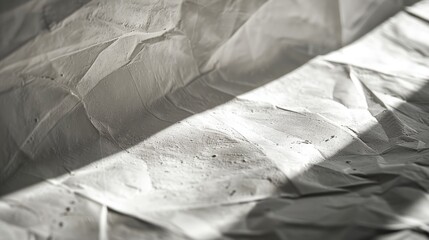 Detailed exploration of light and shadow on textured layered paper in a close-up, high-res format
