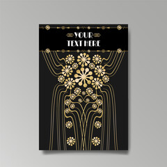 Romantic floral motive, elegant geometric beautiful background