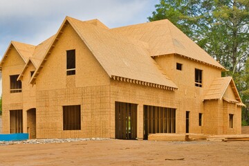 Large house under construction