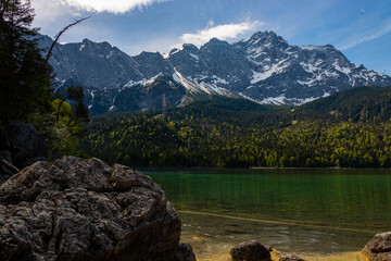 Eibsee die Karibik Bayerns direkt an der Zugspitze