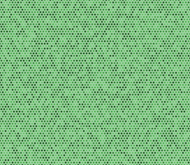 Geometric template background featuring a plain hexagon net with inner solid cells in green color tones. A seamless pattern with small hexagon shapes, tileable vector illustration.