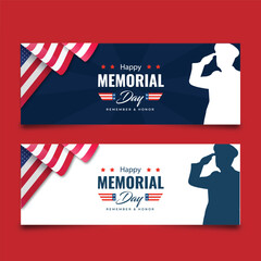 Memorable day Banner Template ,USA memorable day Celebration 