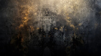 a grainy gradient background in shades of gray, brown, and golden yellow, illuminated by glowing...
