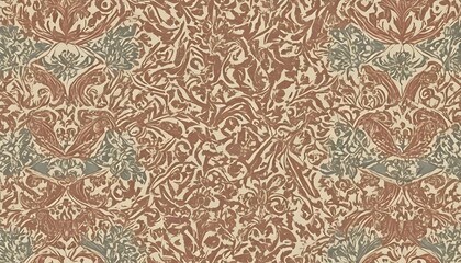 Vintage wallpaper patterns with intricate floral a upscaled_9