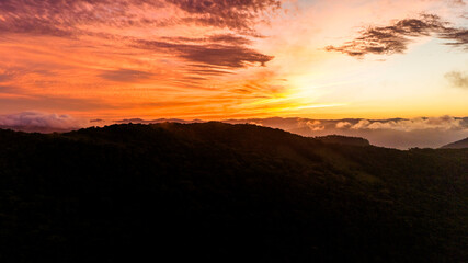 brazilian beach garopaba sunset