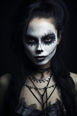 dark and dramatic halloween makeup