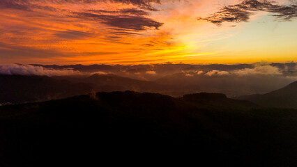 brazilian beach garopaba sunset