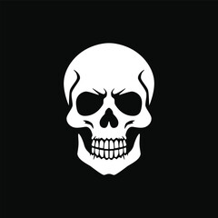 Human skull icon vector illustration