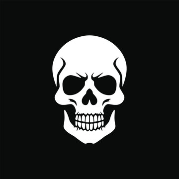 Human skull icon vector illustration
