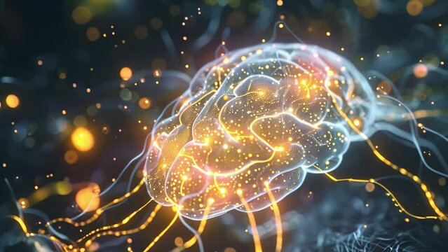 An illustration of how tDCS targets specific neural pathways for enhanced cognitive function. .