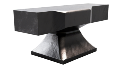 Anvil isolated on transparent png background. Generative ai