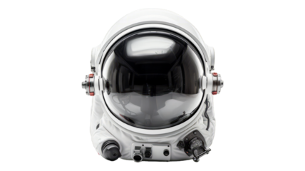 Astronaut Helmet isolated on transparent png background. Generative ai