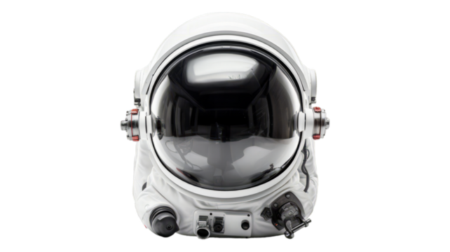 Astronaut Helmet isolated on transparent png background. Generative ai