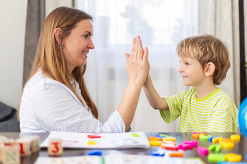 High Five in a Children's Educational Setting