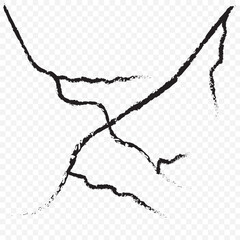 Vector lightning silhouettes set. Elements for thunderstorm. vector ilustration.