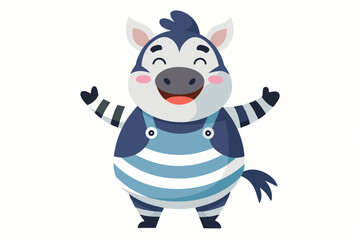 zebra emoji sheet vector illustration