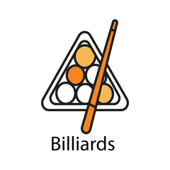 Billiards icon. Vector Icon Design