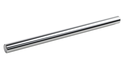 Metal Rod isolated on transparent png background. Generative ai