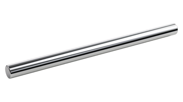 Metal Rod isolated on transparent png background. Generative ai