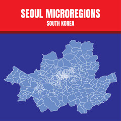Microrregiões de Seul, capital da Coréia do Sul © Yguana Design