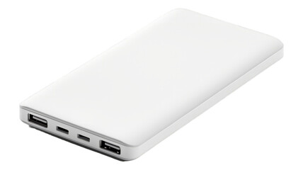 Portable Charger isolated on transparent png background. Generative ai