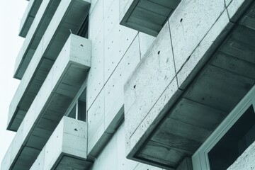 Tall building with clock on the side, suitable for urban concepts