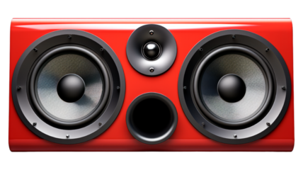 Portable Speaker isolated on transparent png background. Generative ai