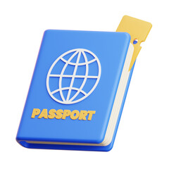 Passport 3D Illustration