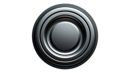 Shutter Button isolated on transparent png background. Generative ai