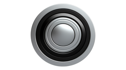 Shutter Button isolated on transparent png background. Generative ai