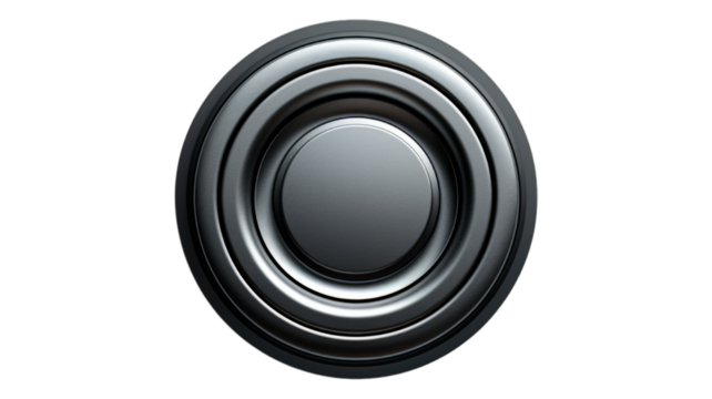 Shutter Button isolated on transparent png background. Generative ai