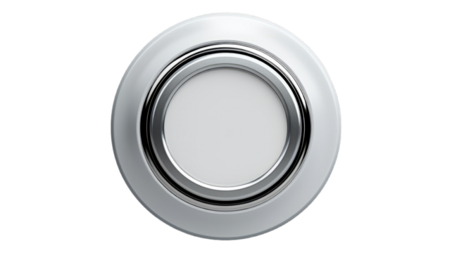 Shutter Button isolated on transparent png background. Generative ai