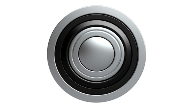 Shutter Button isolated on transparent png background. Generative ai