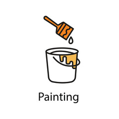Painting icon. Vector Icon Design