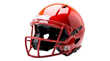 Sports Helmet isolated on transparent png background. Generative ai