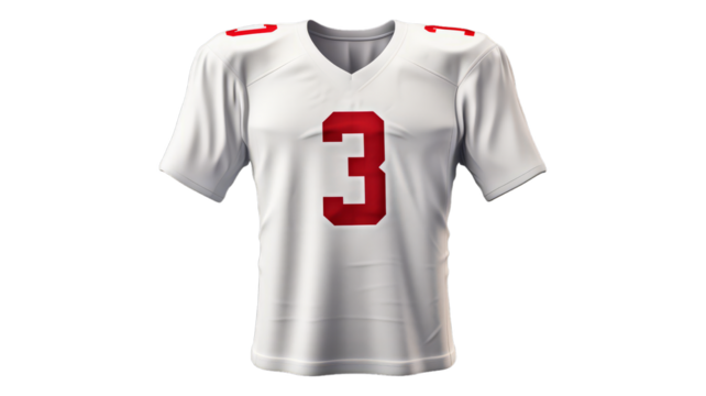 Sports Jersey isolated on transparent png background. Generative ai