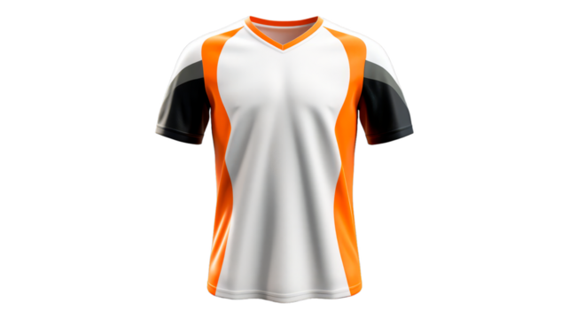 Sports Jersey isolated on transparent png background. Generative ai
